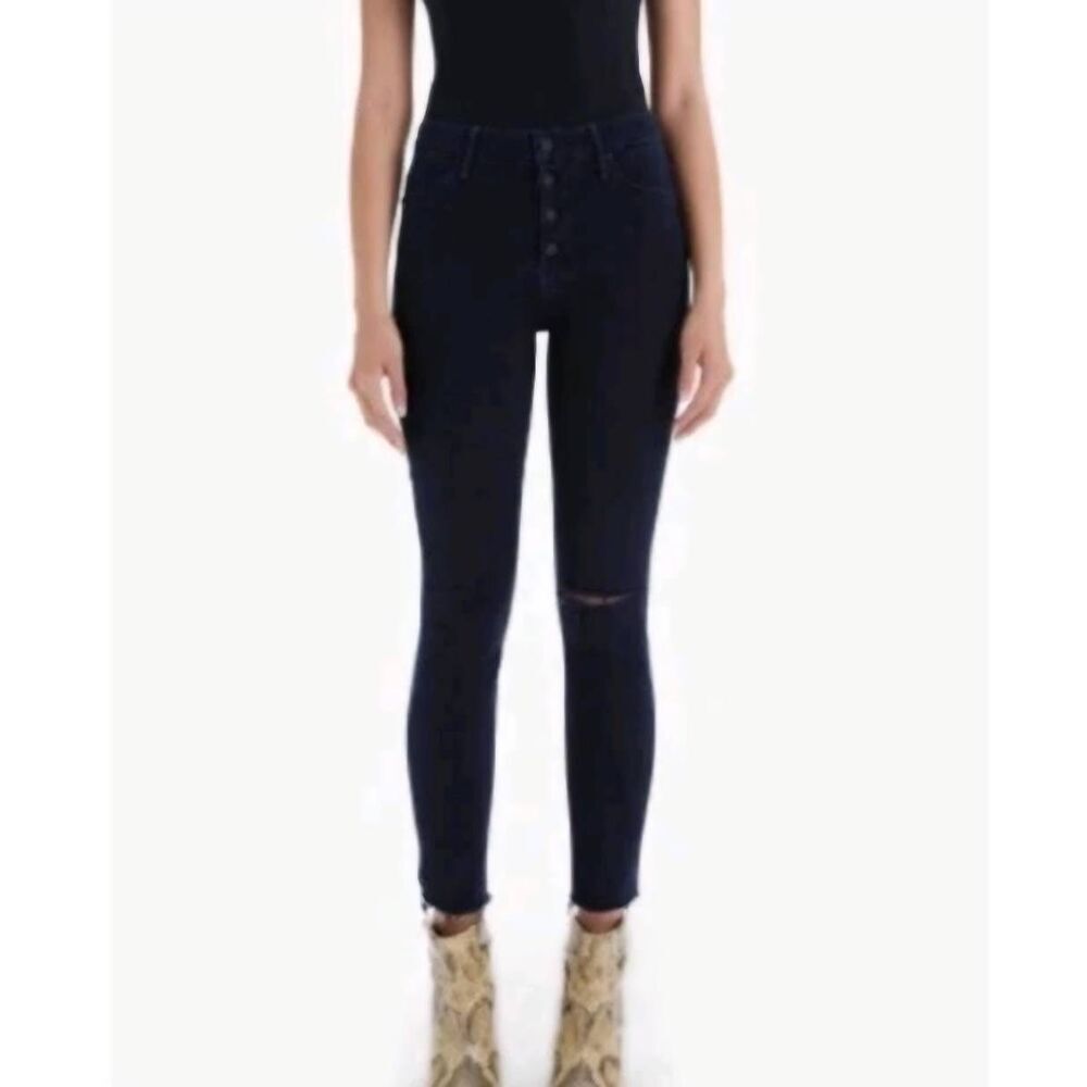 Mother The Pixie Ankle Fray Jean in Holding Hands Tightly sz 26